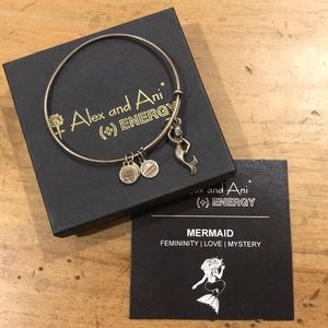 Alex and Ani Mermaid Silver Finished Bangle